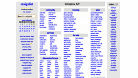 What Lexington.craigslist.com website looked like in 2019 (5 years ago)