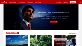 What Liberal.ca website looked like in 2019 (5 years ago)