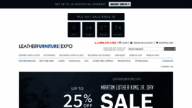 What Leatherfurnitureexpo.com website looked like in 2019 (5 years ago)