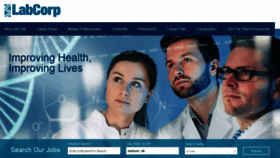 What Labcorpcareers.com website looked like in 2019 (5 years ago)