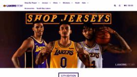 What Lakersstore.com website looked like in 2019 (5 years ago)