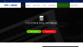 What Linkmydeals.com website looked like in 2019 (5 years ago)