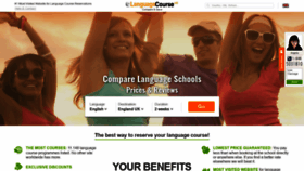 What Languagecourse.net website looked like in 2019 (5 years ago)
