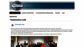 What Lodztoastmasters.pl website looked like in 2019 (5 years ago)