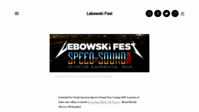 What Lebowskifest.com website looked like in 2019 (5 years ago)