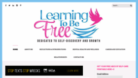 What Learningtobefree.com website looked like in 2019 (5 years ago)