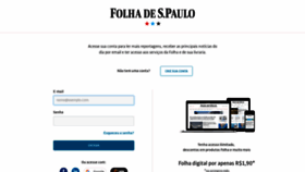 What Login.folha.com.br website looked like in 2019 (5 years ago)