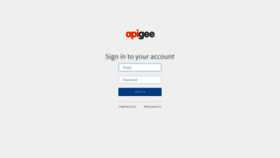 What Login.apigee.com website looked like in 2019 (5 years ago)