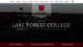 What Lakeforest.edu website looked like in 2019 (5 years ago)