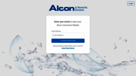 What Lensrebates.alcon.com website looked like in 2019 (5 years ago)