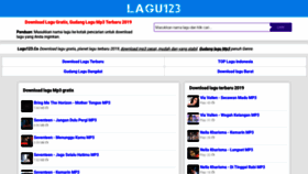 What Lagu123.co website looked like in 2019 (5 years ago)