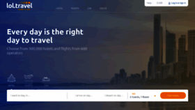 What Lol.travel website looked like in 2019 (5 years ago)