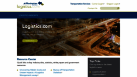 What Logistics.com website looked like in 2019 (5 years ago)