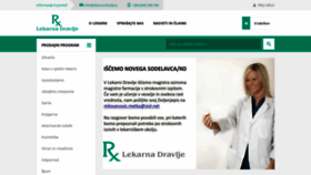 What Lekarna-dravlje.si website looked like in 2019 (5 years ago)