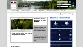 What Loire.gouv.fr website looked like in 2019 (5 years ago)