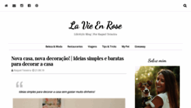 What Lavieenrose.pt website looked like in 2019 (5 years ago)