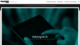 What Lebonjob.fr website looked like in 2019 (5 years ago)