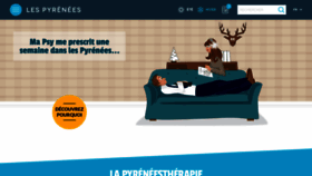 What Lespyrenees.net website looked like in 2019 (5 years ago)