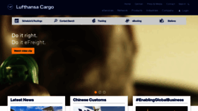What Lufthansa-cargo.com website looked like in 2019 (5 years ago)