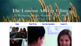 What Londonallergyclinic.com website looked like in 2019 (5 years ago)