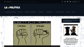 What La-politica.com website looked like in 2019 (5 years ago)