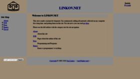 What Linkov.net website looked like in 2019 (5 years ago)