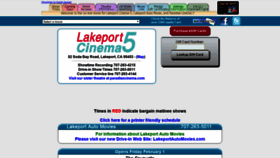 What Lakeportcinema.com website looked like in 2019 (5 years ago)