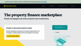 What Lendinvest.com website looked like in 2019 (5 years ago)