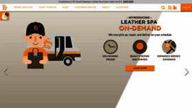 What Leatherspa.com website looked like in 2019 (5 years ago)