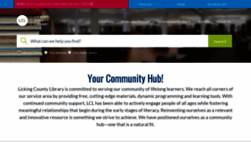 What Lickingcountylibrary.info website looked like in 2019 (5 years ago)