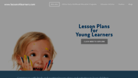 What Lessons4learners.com website looked like in 2019 (5 years ago)