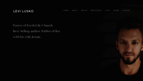 What Levilusko.com website looked like in 2019 (5 years ago)