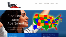 What Lowincomeapartments.us website looked like in 2019 (5 years ago)