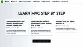 What Learnmvc.in website looked like in 2019 (5 years ago)