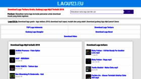 What Lagu123.eu website looked like in 2019 (5 years ago)