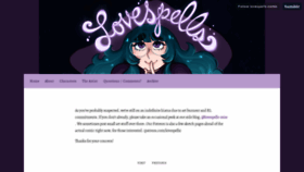 What Lovespellscomic.com website looked like in 2019 (5 years ago)