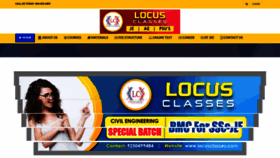 What Locusclasses.com website looked like in 2019 (5 years ago)