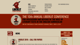 What Liberlit.com website looked like in 2019 (5 years ago)