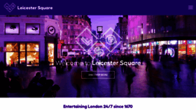 What Leicestersquare.london website looked like in 2019 (5 years ago)