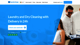 What Laundryheap.ie website looked like in 2019 (5 years ago)