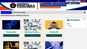 What Lms.univpancasila.ac.id website looked like in 2019 (5 years ago)