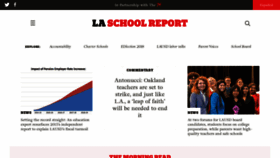 What Laschoolreport.com website looked like in 2019 (5 years ago)