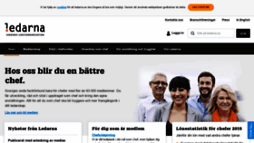 What Ledarna.se website looked like in 2019 (5 years ago)