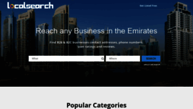 What Localsearch.ae website looked like in 2019 (5 years ago)