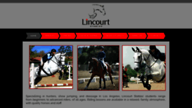 What Lincourtstables.com website looked like in 2019 (5 years ago)