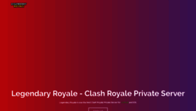 What Legendary-royale.net website looked like in 2019 (5 years ago)