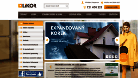 What Likor.cz website looked like in 2019 (5 years ago)