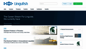 What Lingufish.com website looked like in 2019 (5 years ago)