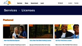 What Licensecenter.ny.gov website looked like in 2019 (5 years ago)