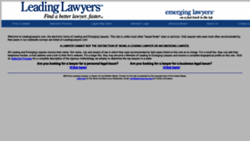 What Leadinglawyers.com website looked like in 2019 (5 years ago)